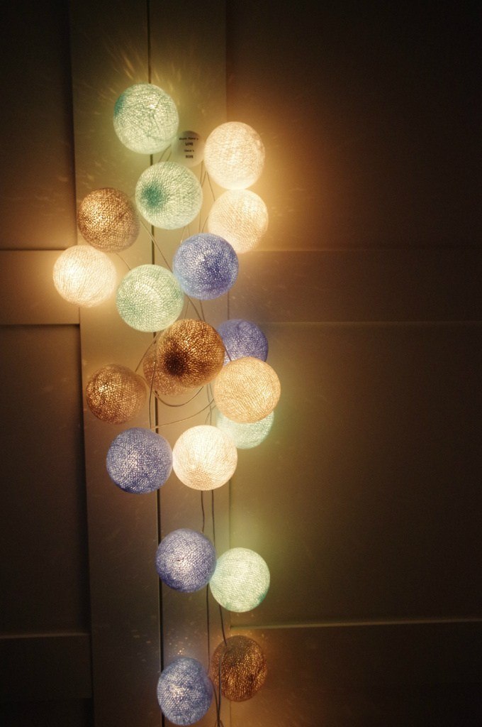 Lichterkette Cotton Balls Cute MiniMidi Design